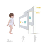 Bariera protectie pat, aparatoare patut, copii, inaltime reglabila, culisanta, lungime, gri, 150cm,180cm, 200cm - BUZ.RO