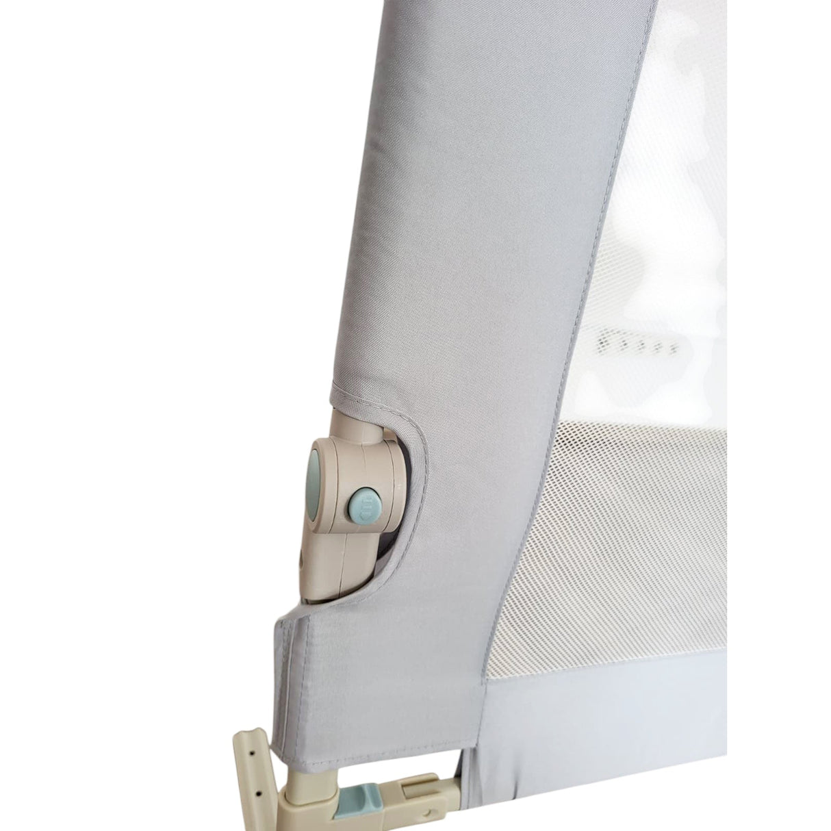 Bariera protectie pat, aparatoare patut, copii, lungime 150 cm, gri - BUZ.RO
