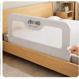 Bariera protectie pat, aparatoare patut, copii, lungime 150 cm, gri - BUZ.RO