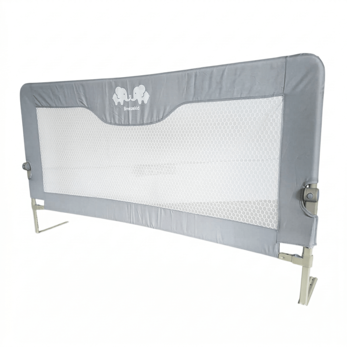 Bariera protectie pat, aparatoare patut, copii, lungime 150 cm, gri - BUZ.RO