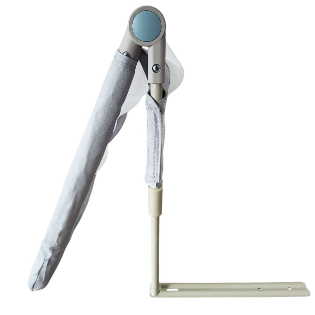Bariera protectie pat, aparatoare patut, copii, lungime 150 cm, gri - BUZ.RO