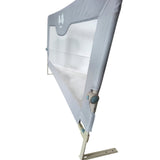 Bariera protectie pat, aparatoare patut, copii, lungime 150 cm, gri - BUZ.RO