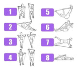 Benzi elastice fitness pilates yoga, albastru - BUZ.RO