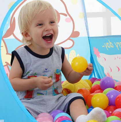 Bile colorate, din plastic, set 10 bile, pentru spatii de joaca, baita, interior, exterior 10 bile