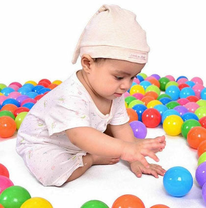 Bile colorate, din plastic, set 10 bile, pentru spatii de joaca, baita, interior, exterior 10 bile