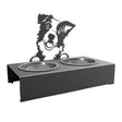 Bol pentru mancare si apa catei , din inox cu decor in forma de catel 32x25x17 cm - BUZ.RO