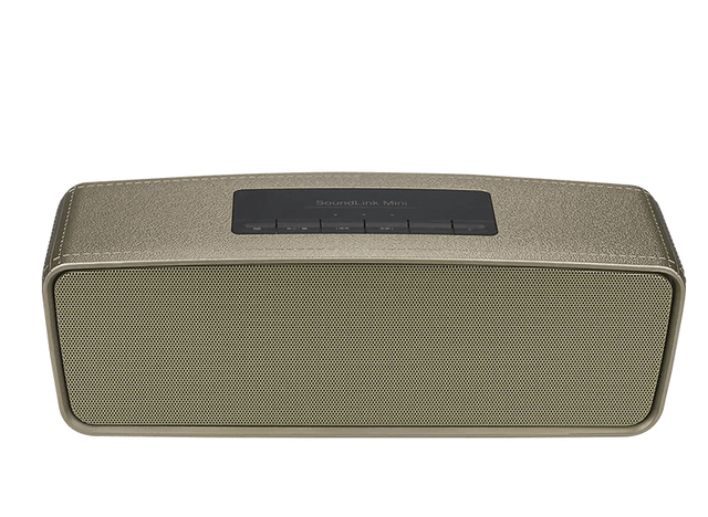 Boxa portabila, mini, cu doua difuzoare, 3W, culoare aurie - BUZ.RO