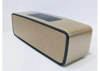 Boxa portabila, mini, cu doua difuzoare, 3W, culoare aurie - BUZ.RO