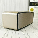 Boxa portabila, mini, cu doua difuzoare, 3W, culoare aurie - BUZ.RO