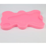 Burete suport baie, pentru cadita, dus, maxi, roz, 50x30x4,5 cm - BUZ.RO