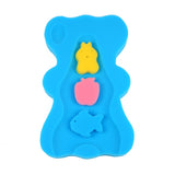 Burete suport baie pentru cadita sau dus, maxi, albastru, 50x30x4,5 cm