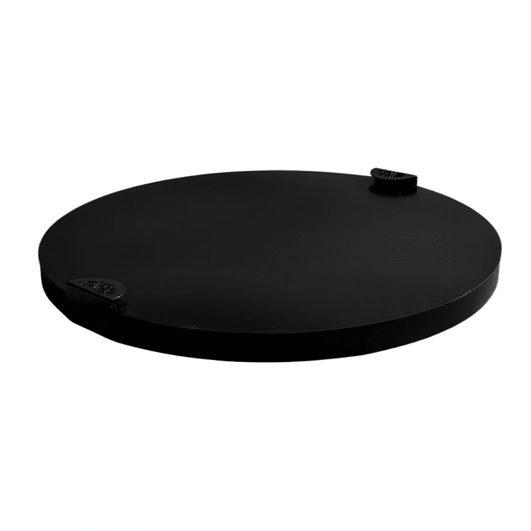 Capac Metalic pentru Gratar sau Focar – Rotund sau Patrat, Negru Mat | Protecție Premium pentru Fire Pit Exterior - BUZ.RO
