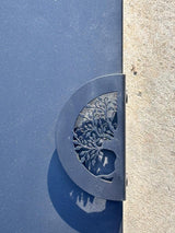 Capac Metalic pentru Gratar sau Focar – Rotund sau Patrat, Negru Mat | Protecție Premium pentru Fire Pit Exterior - BUZ.RO