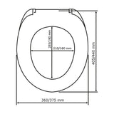 Capac toaleta si WC 2 in 1, pentru adulti, adaptor copii, inchidere silentioasa, lenta, polipropilena, alb