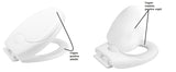 Capac toaleta si WC 2 in 1, pentru adulti, adaptor copii, inchidere silentioasa, lenta, polipropilena, alb