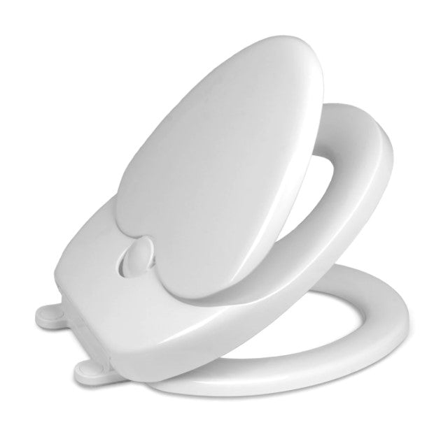 Capac toaleta si WC 2 in 1, pentru adulti, adaptor copii, inchidere silentioasa, lenta, polipropilena, alb