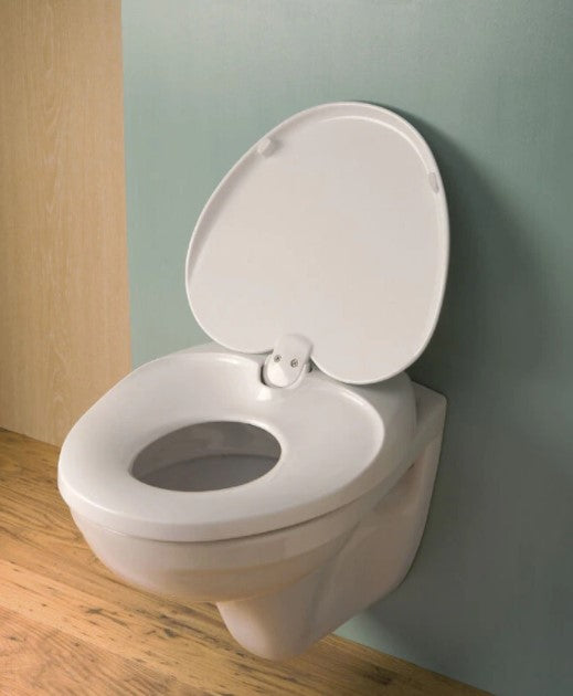 Capac toaleta si WC 2 in 1, pentru adulti, adaptor copii, inchidere silentioasa, lenta, polipropilena, alb