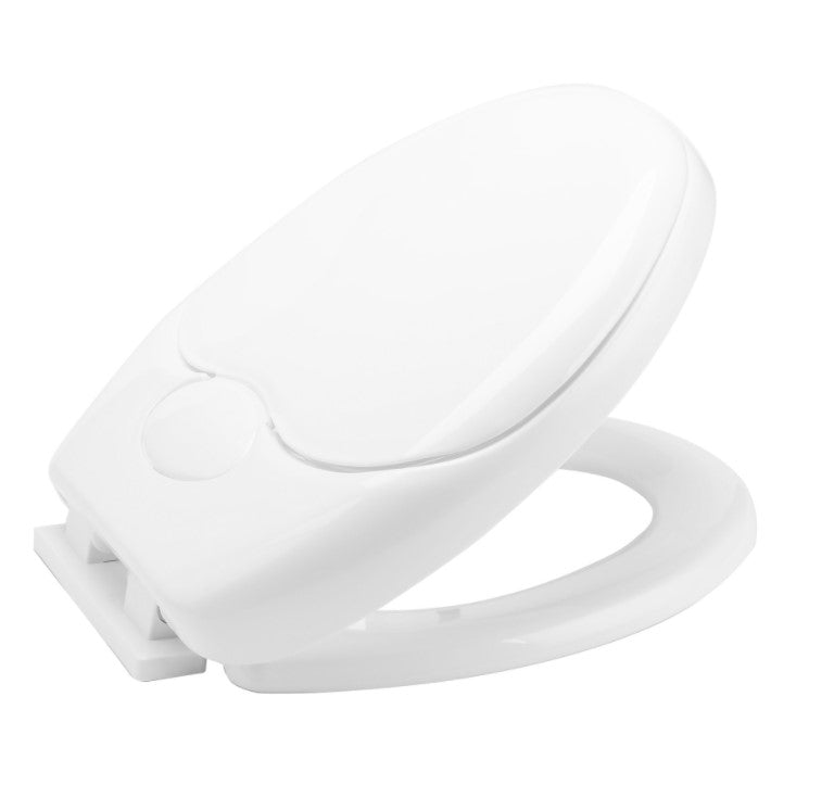 Capac toaleta si WC 2 in 1, pentru adulti, adaptor copii, inchidere silentioasa, lenta, polipropilena, alb