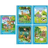Carte de colorat cu apa Magic Book, reutilizabil, diverse modele, tip Montessori, buz - BUZ.RO