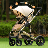 Carucior premium 3in1, 4 anotimpuri, cos de dormit, scaun auto, cadru pentru dormit nou nascut, crem