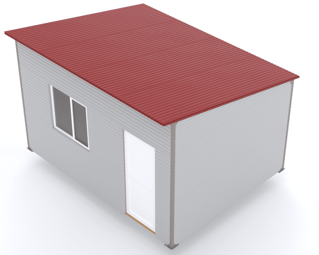 Casa modulara , 3x4 m ,Tiny house,Sopron , Magazie Gradina /Deozitare cu imbinari din fier / structura din lemn - BUZ.RO