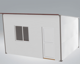 Casa modulara , 3x4 m ,Tiny house,Sopron , Magazie Gradina /Deozitare cu imbinari din fier / structura din lemn - BUZ.RO