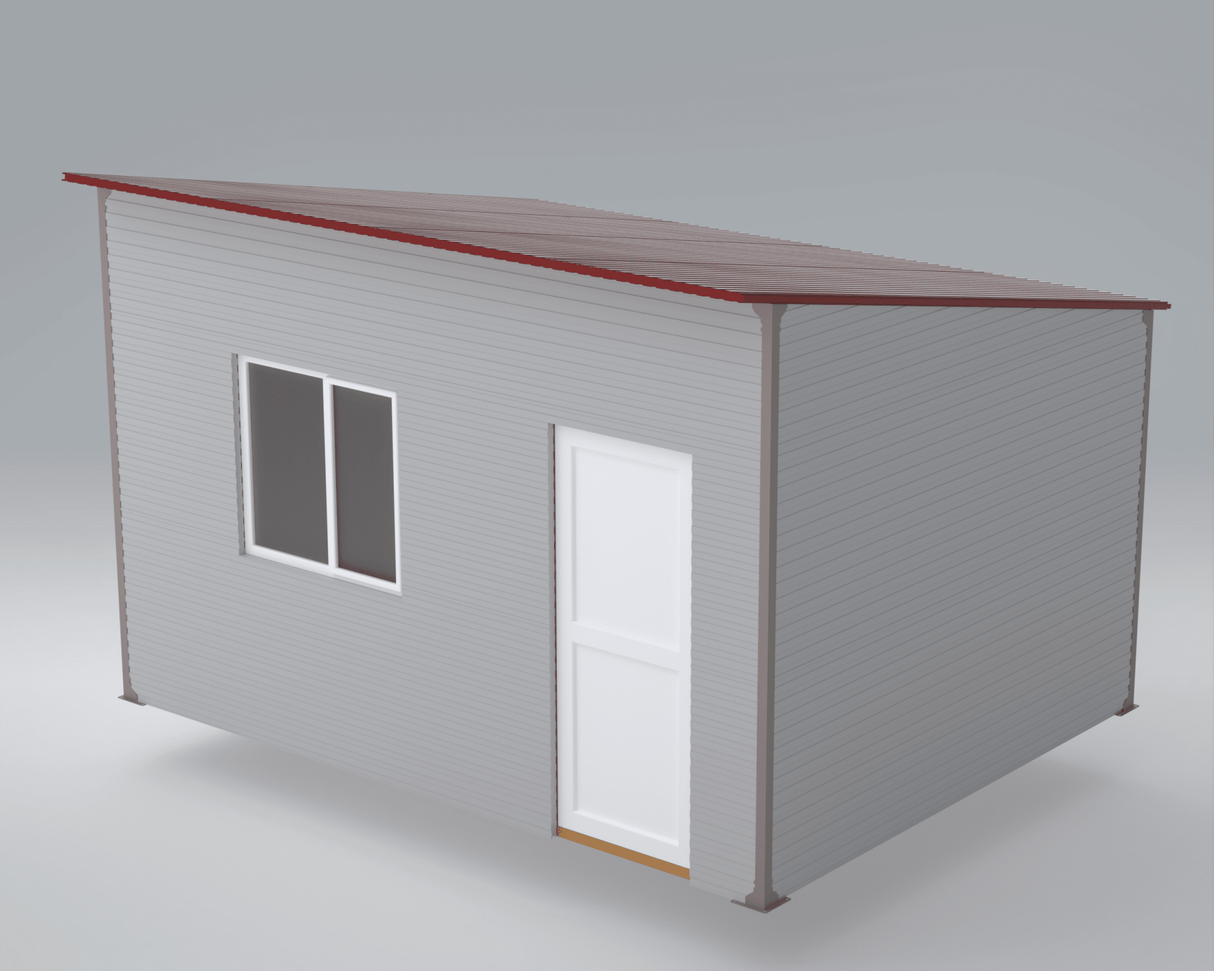 Casa modulara , 3x4 m ,Tiny house,Sopron , Magazie Gradina /Deozitare cu imbinari din fier / structura din lemn - BUZ.RO