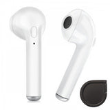 Casti bluetooth, i7 tws, wireless, incarcare USB, albe