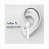 Casti bluetooth, i7 tws, wireless, incarcare USB, albe