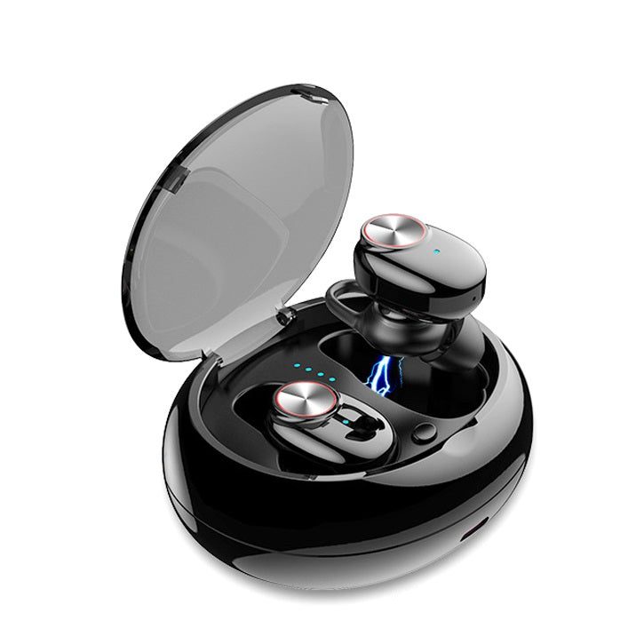 Casti bluetooth wireless, bluetooth 5.0, audio in-ear, handsfree, compatibile android & iOS, negru