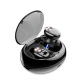 Casti bluetooth wireless, bluetooth 5.0, audio in-ear, handsfree, compatibile android & iOS, negru