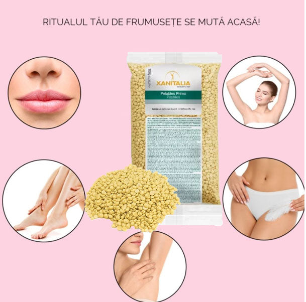 Ceara epilare, granule, ceara de epilare, elastica, Xanitalia, galbena, 500gr