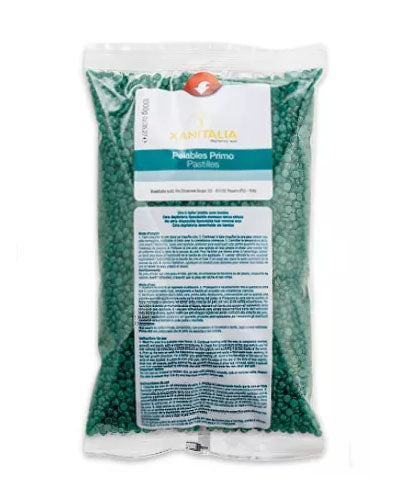 Ceara epilare, granule, ceara de epilare, elastica, Xanitalia, clorofila, verde,  500gr