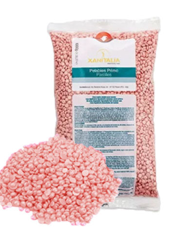 Ceara epilat granule, elastica, Xanitalia, dioxid de titan, roz, pentru piele sensibila, 800gr