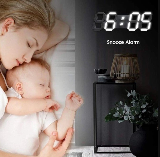 Ceas multifunctional cu LED si proiectie, alarma digitala, afisaj LCD temperatura, spatial, pentru masa sau perete, mod noapte/zi, 23x1.5 cm - BUZ.RO