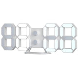 Ceas multifunctional cu LED si proiectie, alarma digitala, afisaj LCD temperatura, spatial, pentru masa sau perete, mod noapte/zi, 23x1.5 cm - BUZ.RO