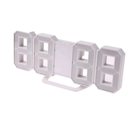 Ceas multifunctional cu LED si proiectie, alarma digitala, afisaj LCD temperatura, spatial, pentru masa sau perete, mod noapte/zi, 23x1.5 cm