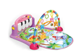 Centru de activitati multifunctional, 4 in 1, cu lumini si sunete, multicolor, pian roz si oglinda detasabile, jucarii zornaitoare, educativ, interactiv - BUZ.RO