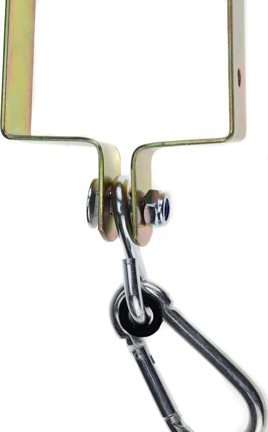 Colier carlig leagan carabiniera fixare ginda 90 x 90 scranciob conector din metal suporta 100 kg - gold - BUZ.RO