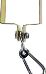 Colier carlig leagan carabiniera fixare ginda 90 x 90 scranciob conector din metal suporta 100 kg - gold - BUZ.RO