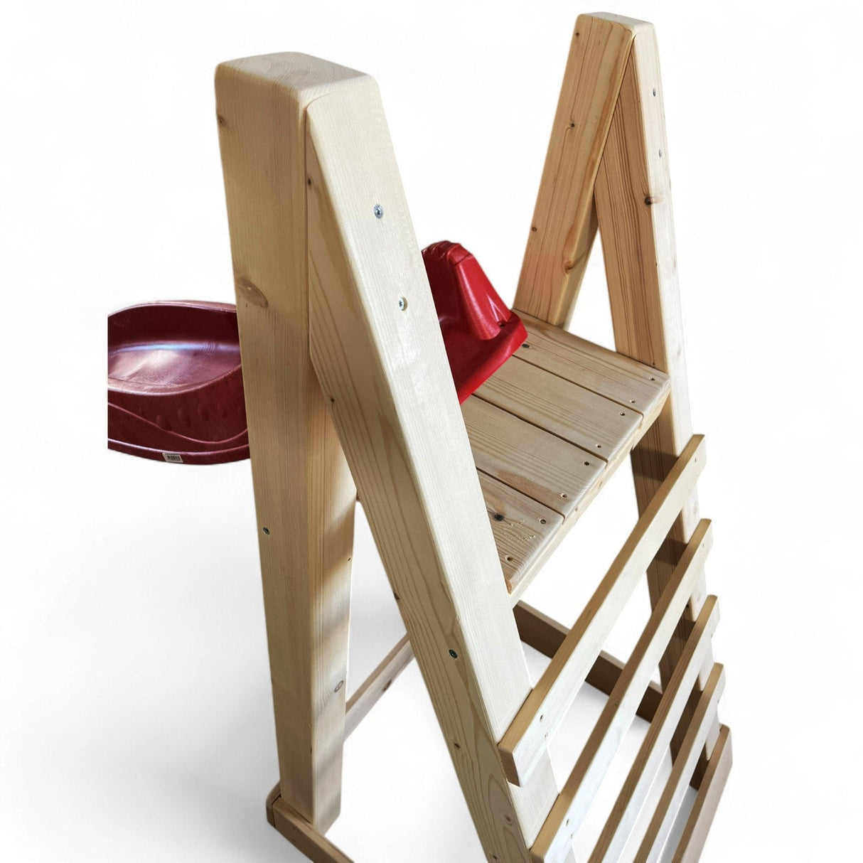 Complex joaca tobogan cu scarita de lemn, 2,2m lungime de alunecare, set joaca - BUZ.RO