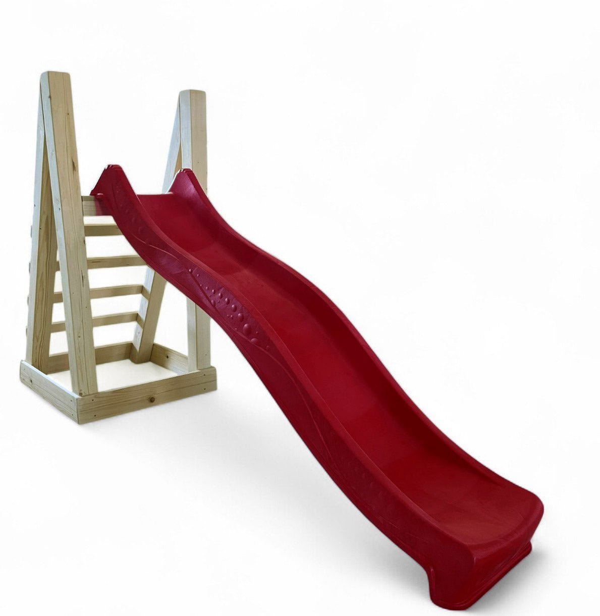 Complex joaca tobogan cu scarita de lemn, 2,2m lungime de alunecare, set joaca - BUZ.RO