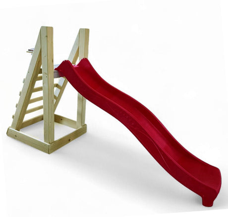 Complex joaca tobogan cu scarita de lemn, 2,2m lungime de alunecare, set joaca - BUZ.RO