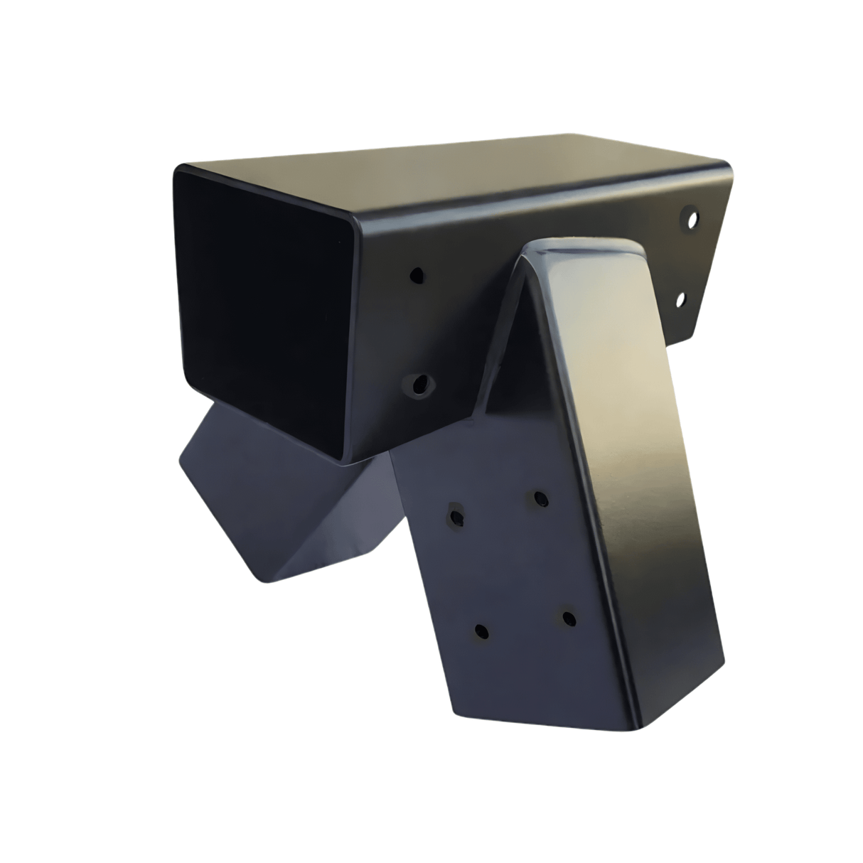 Conector Metalic pentru Grinda Patrata 100x100mm, Negru - BUZ.RO