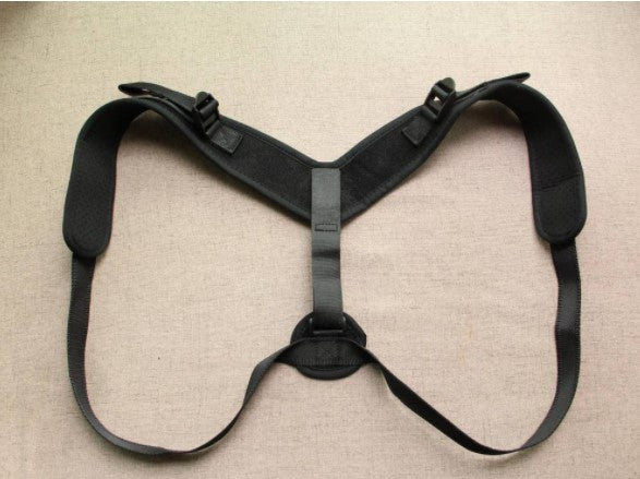 Corector Postura Reglabil Unisex – Suport Spate, Umeri și Coloana, Textil Confortabil, Negru