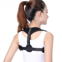 Corector Postura Reglabil Unisex – Suport Spate, Umeri și Coloana, Textil Confortabil, Negru