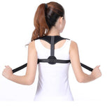 Corector Postura Reglabil Unisex – Suport Spate, Umeri și Coloana, Textil Confortabil, Negru - BUZ.RO