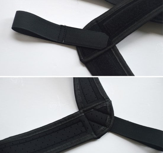 Corector Postura Reglabil Unisex – Suport Spate, Umeri și Coloana, Textil Confortabil, Negru - BUZ.RO