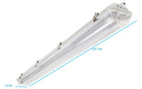Corp de iluminat 18W interior / exterior, 4500k Lampă LED 18W, bară luminoasă pentru garaj, spalatorie auto și depozit 💡 - BUZ.RO