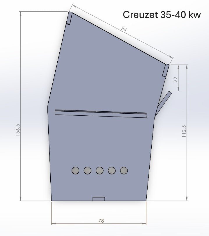 Creuzet centrala pe peleti otel | Fornello Koph Sonotec | 20 - 40 kw - BUZ.RO